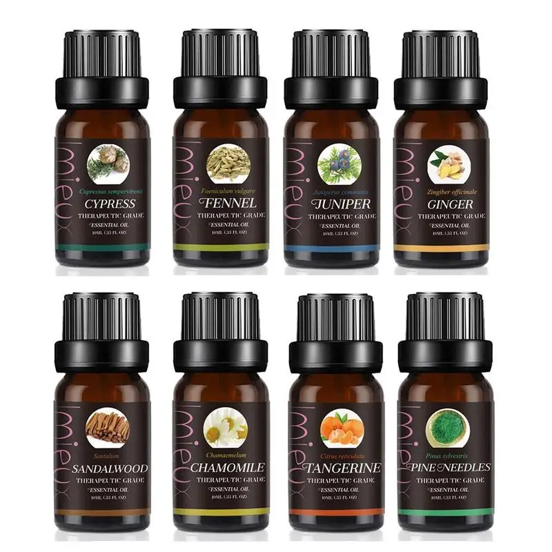 

10ml Pure Essential Oils For Aromatherapy Diffusers Pure Essential Oils Organic Body Massage Relax Fragrance Oil Skin