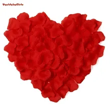 Простота 2000 шт Шелковый цветок лепестки роз Свадебная вечеринка украшения, бордовый