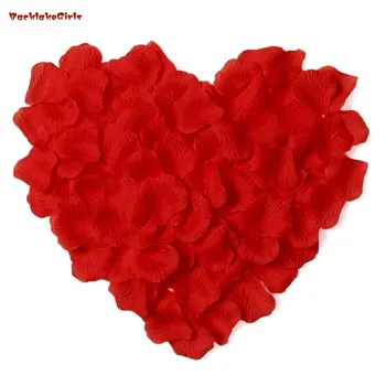 

Simplicity 2000pcs Silk Flower Rose Petals Wedding Party Decoration, Burgundy