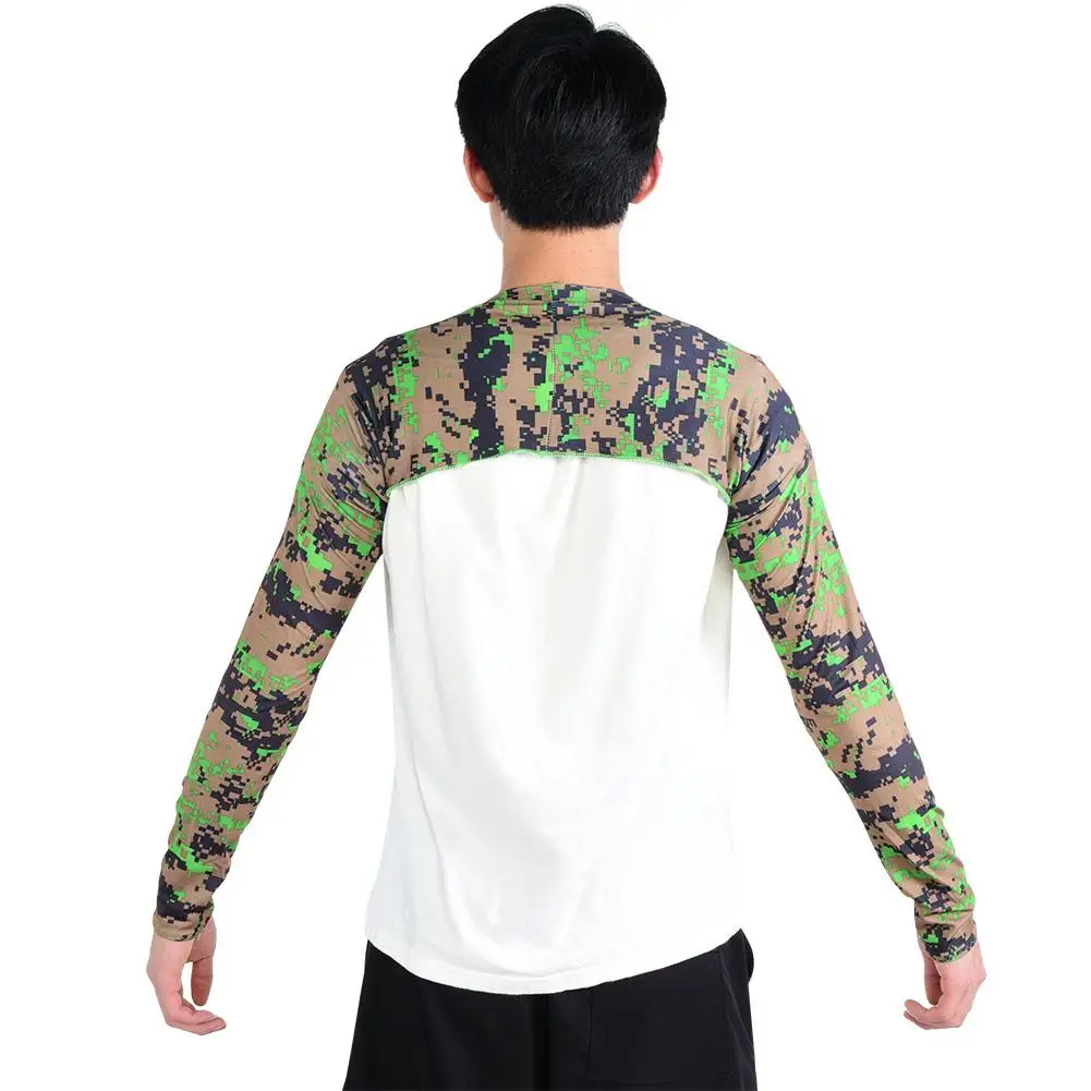 

Solid Summer Breathable UV Protection Long Arm Sleeve Shoulder Sleeve Sun Protection Arm Cover for Cycling Driving