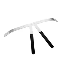 Многоразовая нержавеющая сталь бровей трафареты для татуировок мануального татуажа бровей, макияж бровей измерительная линейка постоянный инструменты