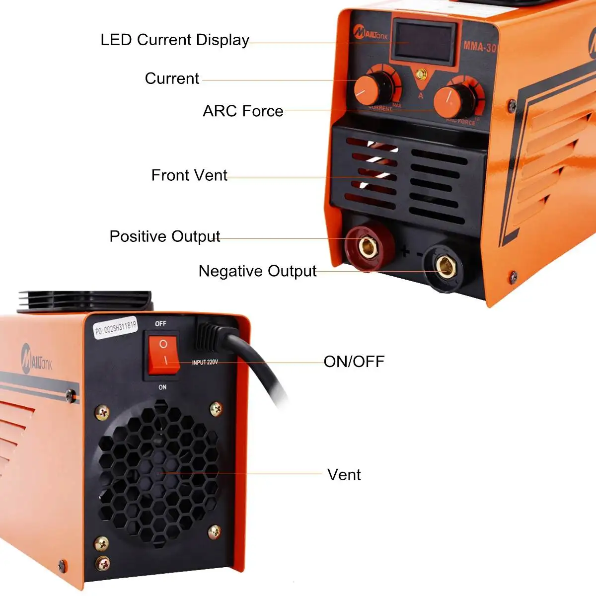 220V 300A ARC Электрический сварочный аппарат MMA-300 IGBT инвертор стержень ручки сварщиков