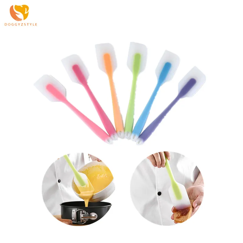 

Kitchen Baking Tools Spatula Silicone Scraper Cream Butter Cake Spatula Mixing Batter Scraper Brush Cake Brushes Baking Tool