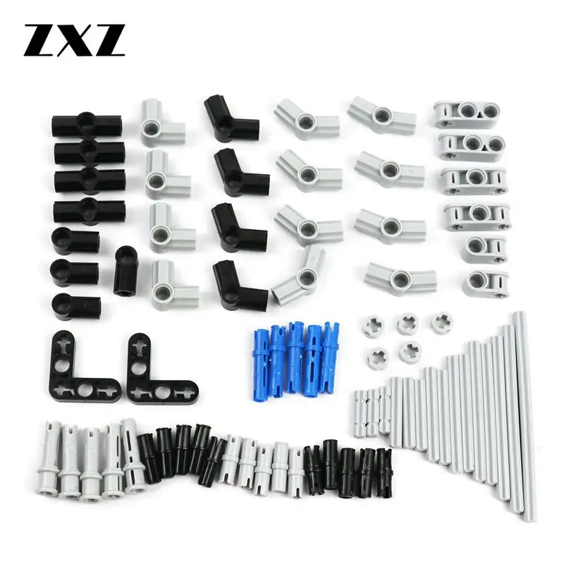 

ZXZ Model Building Block Kits Technic Parts Accessory Cross Axle Angle Connector Compatible With Legoes Technics Truck Crane CAR