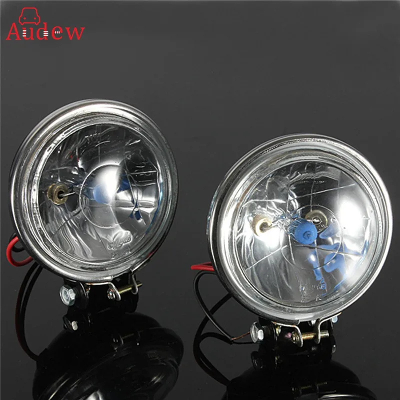 

2Pcs 3.5Inch Universal Halogen Car Motorcycle Headlight Fog Light Reverse Lamp Driving Lights 12V
