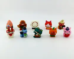 10-200 шт. 5 см Йо-Кай часы-игрушка Японский часы youkai аниме reloj yo-kai часы резиновая кукла Фигурка Коллекция игрушки для детей