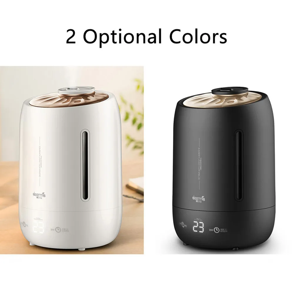 Ceny Xiaomi Deerma 5l nawilżacz powietrza oczyszczacz powietrza Mist Maker czas pracy z inteligentnym ekranem dotykowym regulowana ilość mgły