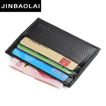 

Fashion PU Leather Function 7 Bits Card Case Business Card Holder Men Women Credit Passport Card Bag ID Passport Card Wallet New