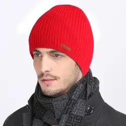 Beanies шапка для мужчин и женщин Зимняя теплая шапка Осенняя однотонная модная однотонная вязаная шапка Повседневная Skullies шапки осень/зима