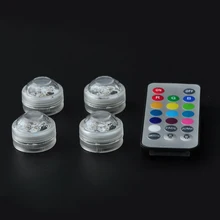 Coquimbo RGB погружной светодиодный светильник с пультом дистанционного управления подводный ночной встроенный фонарик аккумулятор для вазы бассейна чайный свет