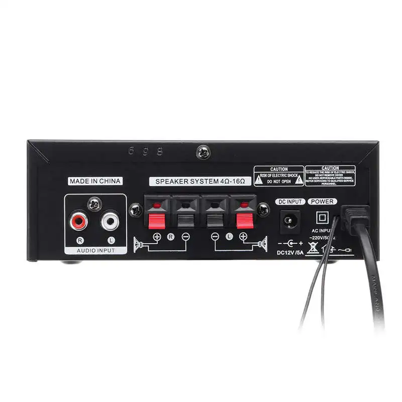 Lepy 12 В/220 В 400 Вт 2 канала Bluetooth Hi Fi стерео усилитель USB SD FM радио мощный для