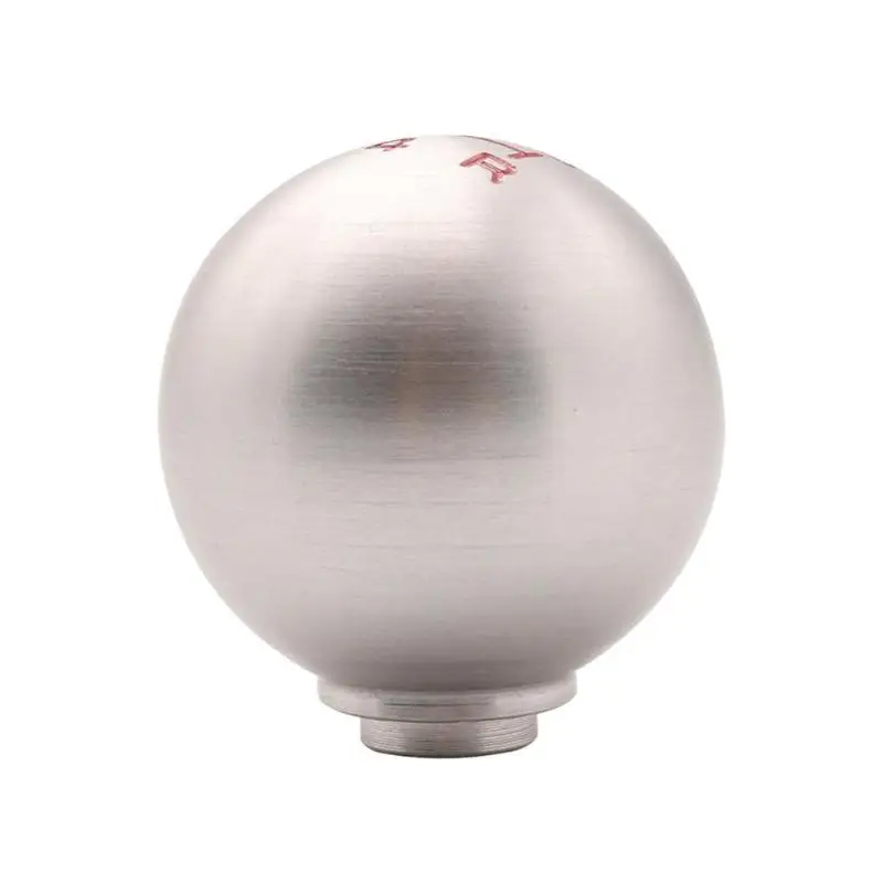 Velocidad de 5/6 velocidad redondo de plata de cambio de engranaje de mando para Civic Fit Crider Ciimo de transmisión Manual pomo palanca -Con tornillo