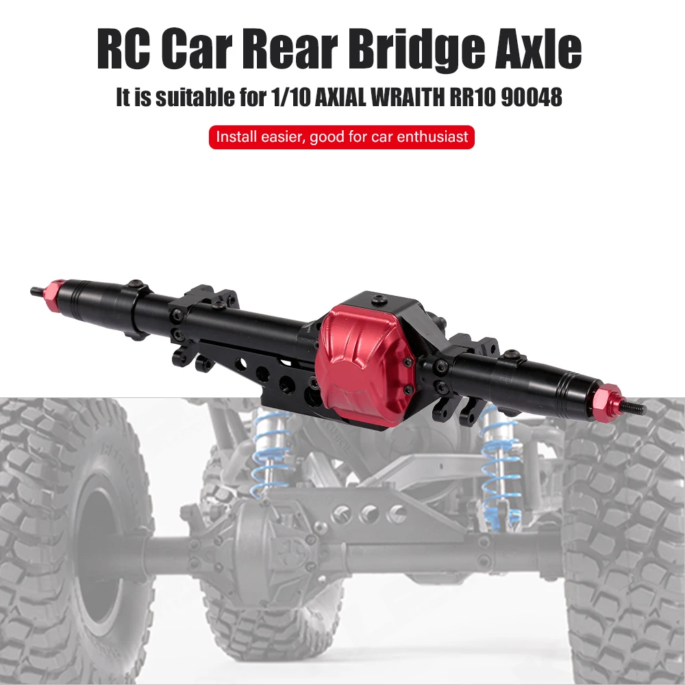 

RC Car Space Parts Metal Front Rear Bridge Axle for 1/10 AXIAL WRAITH RR10 90048 RC Crawler Car Parts