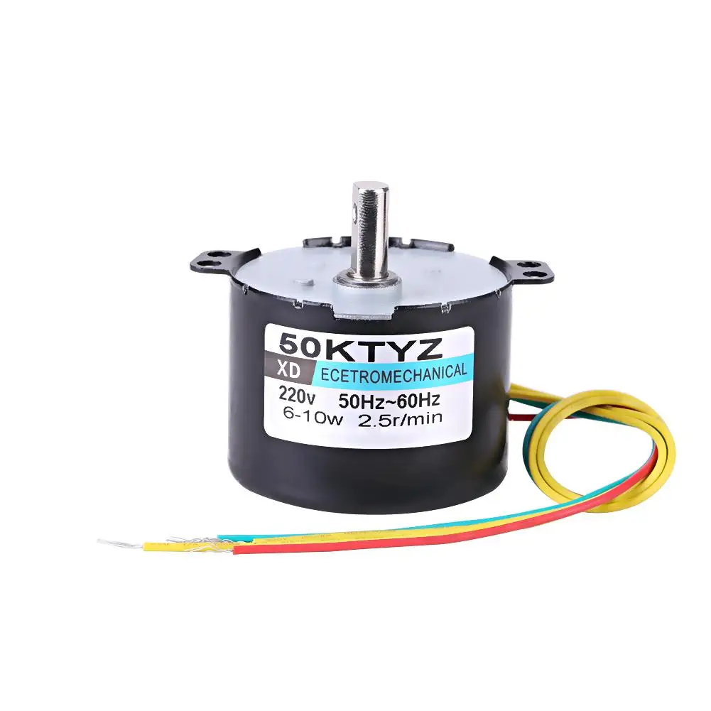 

1 pcs Synchronous Motor AC Gear Motor 220V 10W 0.5A Servo Motor Permanent Magnet Synchronous Motor CW/CCW