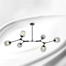 Современный светодиодный подвесной светильник, молекулярная лампа, подвесной светильник, потолочный светильник, декор одежды, стеклянный шар, лампа для гостиной, спальни, столовой