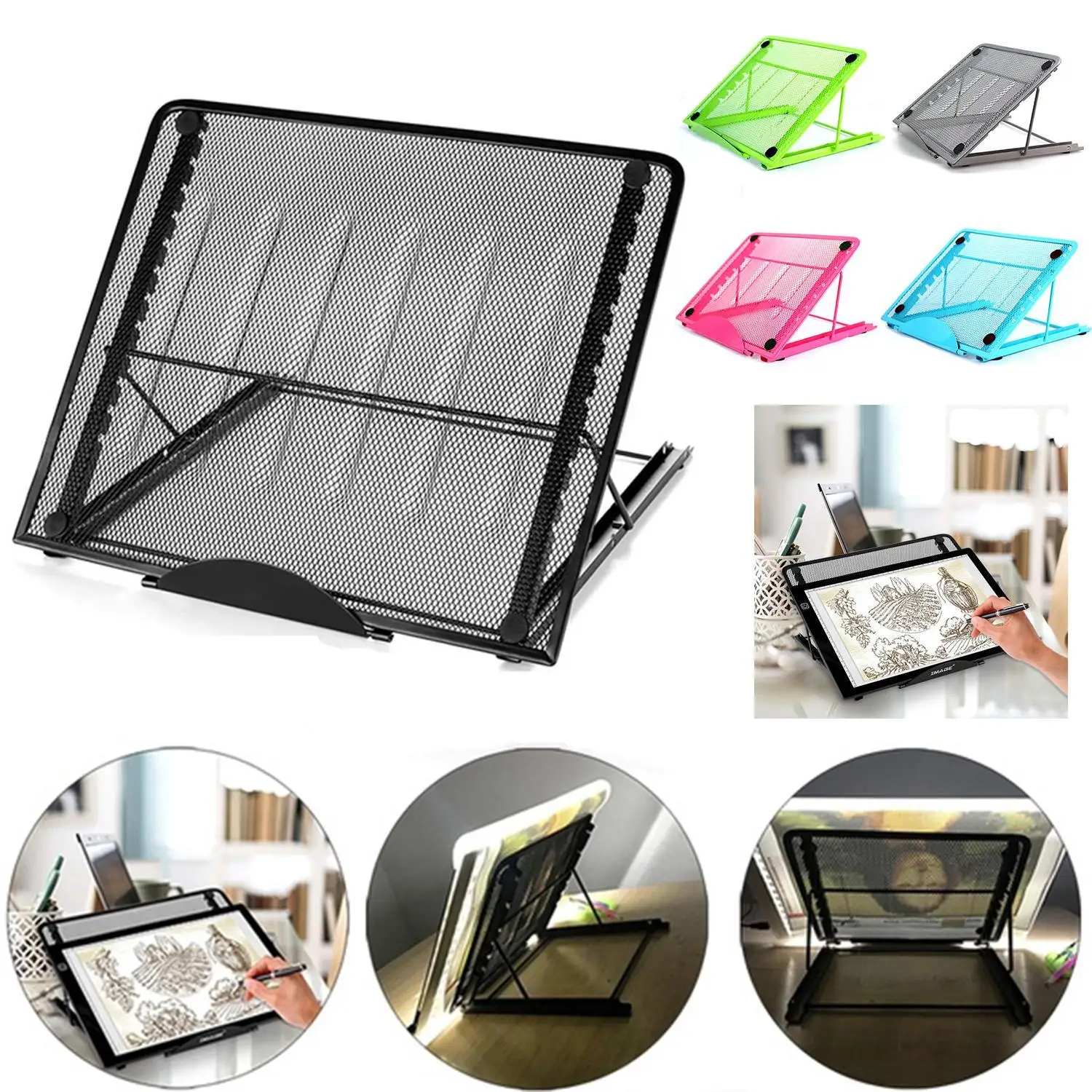 

Notebook Stand Desktop Adjustable Laptop Stand Multi-function Folding Computer Base Rack for iPad for Mac