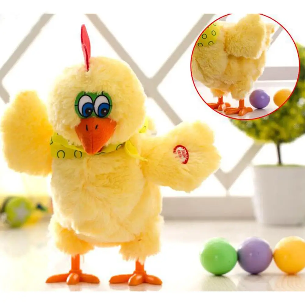 stuffed chicken toy that lays eggs