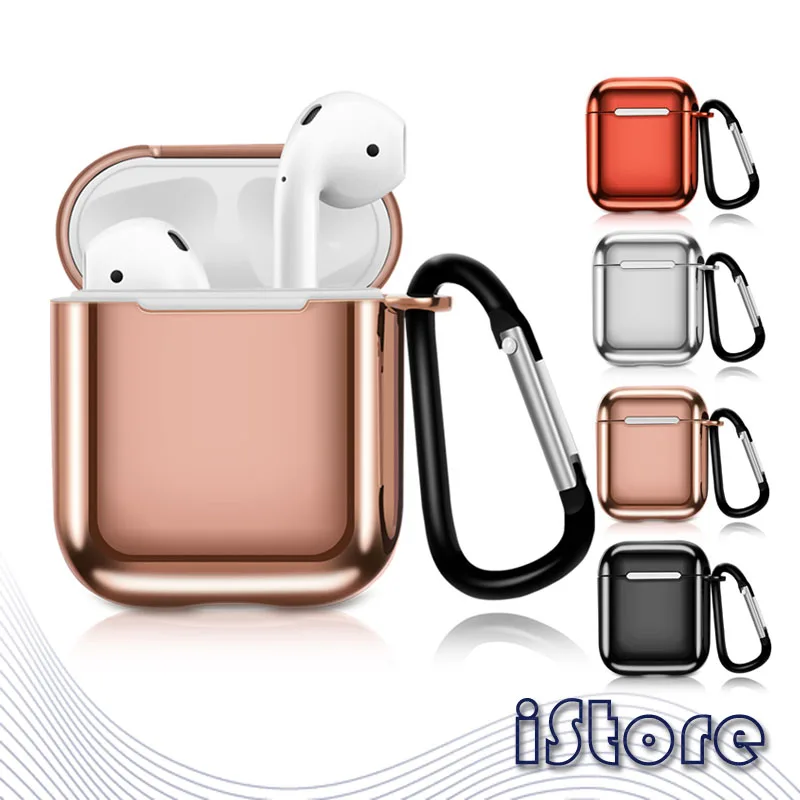 

Soft TPU Shock Proof Protective Cover Skin with Wrist Strap, Shockproof Full Cover Skin for Apple Airpods 1 & 2 Charging Case