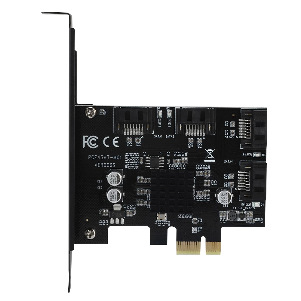 Новинка 6G SATA 3 0 для PCI-E 4 порта адаптер расширитель переходная карта HDD SSD PCI-Express