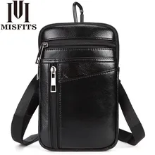 Мужская Мода поясная сумка из натуральной кожи крюк ременная пряжка на ремне Сумка-почтальонка Милая пакет небольшой хип-хопа мужские сумки с плечевым ремнем