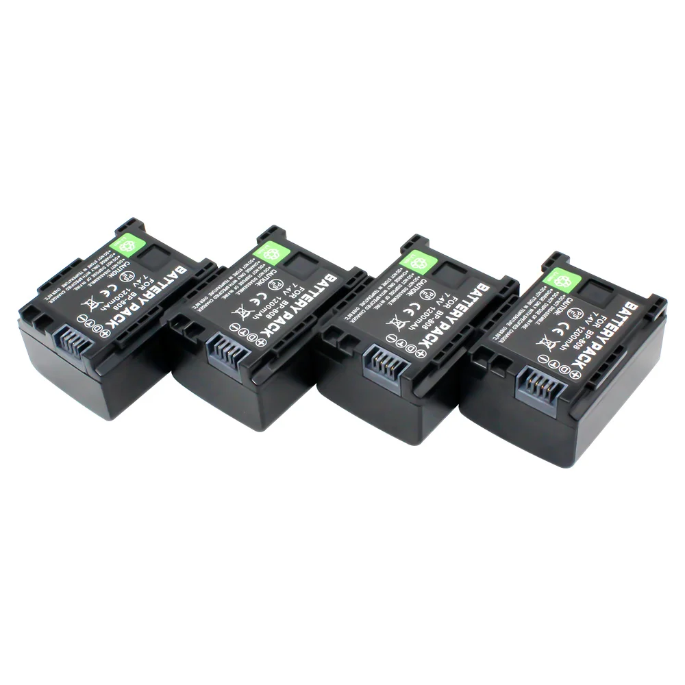 4 упаковочная батарея + USB зарядное устройство для CANON BP 808/809 XA10 фотокамера VIXIA HF G10