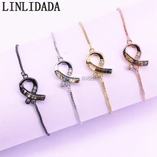 10 шт смесь цветов паве ЧР оболочки груди лента для выявления рака Шарм Разъем браслет для Для женщин ювелирные изделия LL-B028