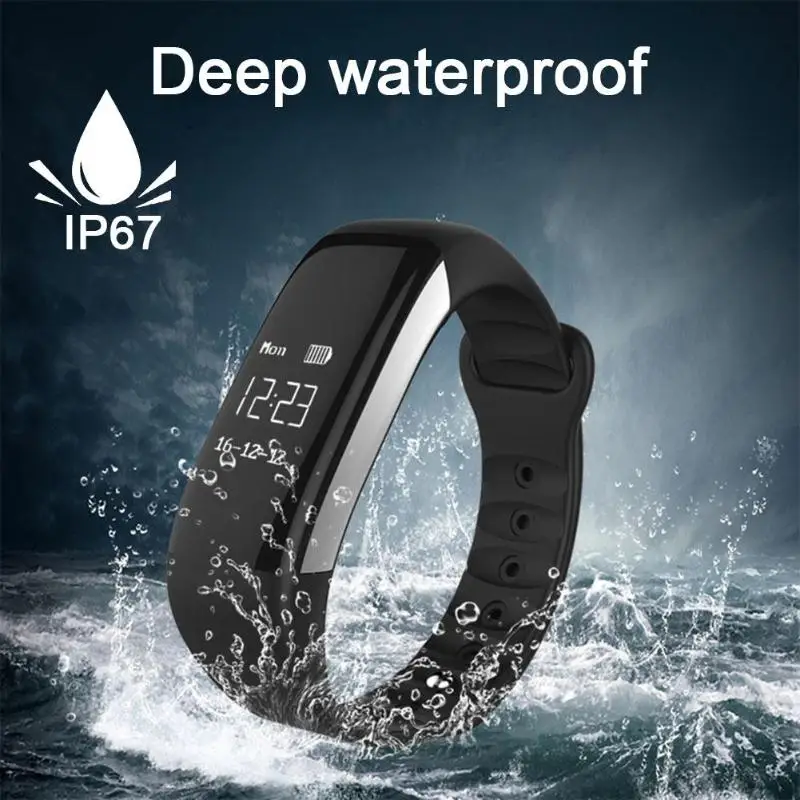 ALLOYSEED Smart Wristband Health Monitor Call Reminder Pedometer Sports
