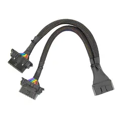 1 в 2 конвертированный кабель OBD2 плоский удлинитель с 16Pin подключен