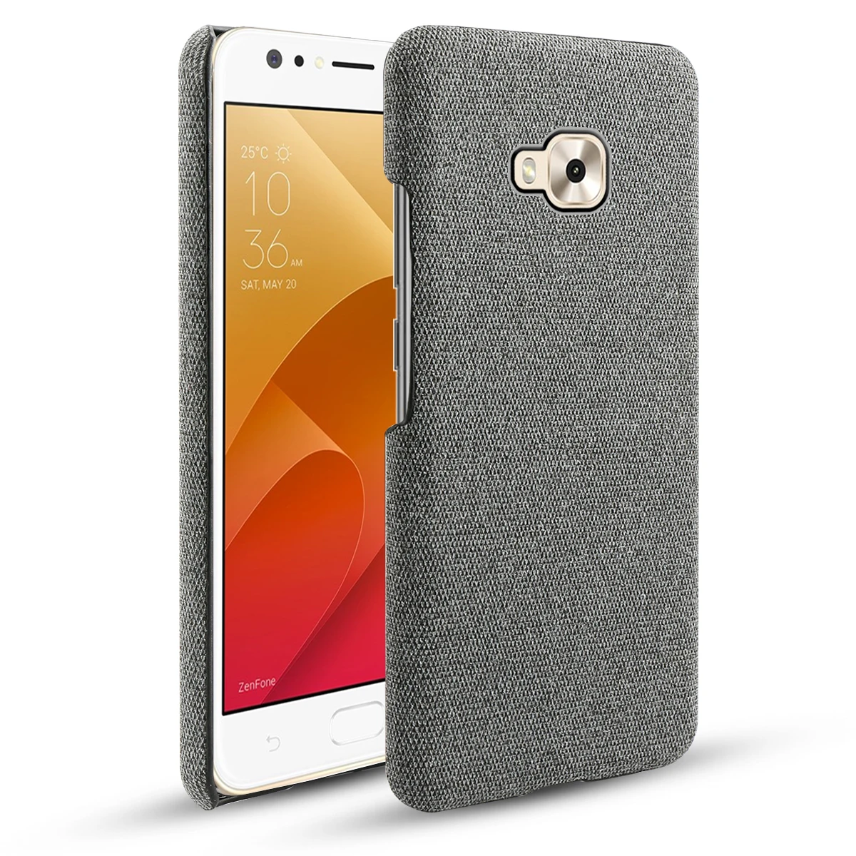 

For Asus Zenfone Max Pro M1 ZB602KL Case Ultra Hard PC Fabric Woven Cloth Textured Protective Case For Zenfone 5 ZE620KL Cover