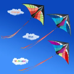 160 x 90cm / 63 x 35.5in Large Delta Kite Outdoor Sport Single Line Flying Kite with Tail Funny toys for Children Adults 160 x 90cm / 63 x 35.5in Large Delta Kite Outdoor Sport Single Line Flying Kite with Tail Funny toys for Children Adults