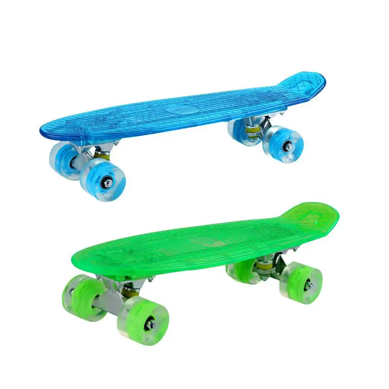 

Skateboard LED Light Board Skateboard Four Round Small Fish Board Children Skateboard Sports Enlightenment Supplies Durable