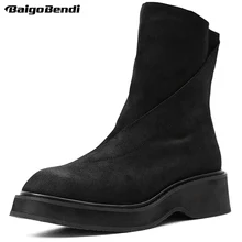 Очень теплые зимние ботинки; мужские плюшевые зимние ботинки из натуральной кожи; модные ботинки для верховой езды; мужская повседневная обувь; американские размеры 6-10