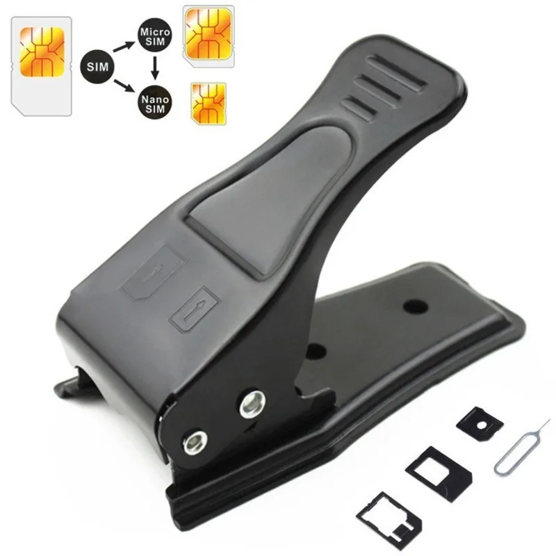 

2019 Universal Double Dual Sim Cutter practical Nano/Micro Sim Cards Cutter Cutting For iPhone 5 4 4s Nokia Samsung N7100 iPad 2