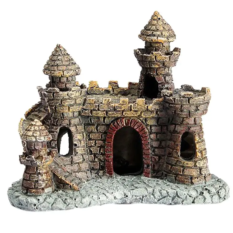 

WINOMO 1 pc Aquarium Decorative Accessories Vivid Artificial Non-toxic Resin Crafts House Fish Tank Landscape Castle