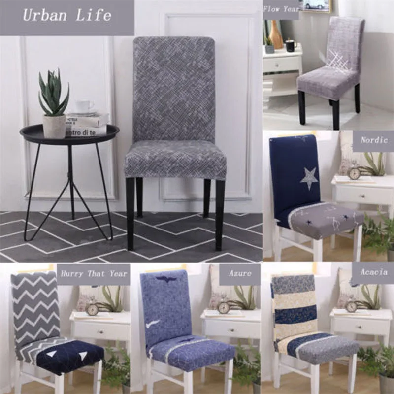 

Brand New Style Removable Elastic Stretch Slipcovers Short Dining Room Chair Seat Cover Chair Cover