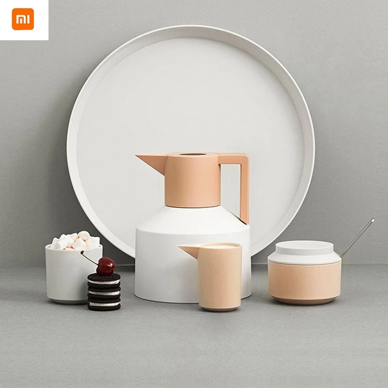 Оригинальный Xiaomi 1L арт чайник термос Normann Geo Art Уникальный большой объем для воды