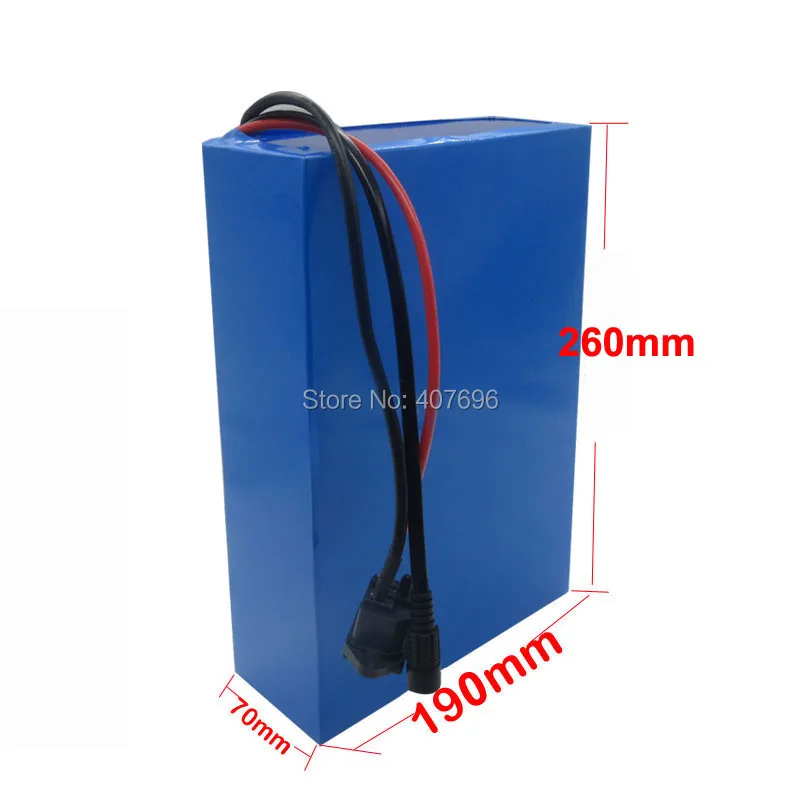 Best Free customs duty 2000W 48V scooter battery pack 48V 22AH lithium battery 48 V ebike battery with 50A BMS 54.6V 5A Charger 1