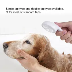 Ручной душ для домашних животных спрей головка и трубка Push на ванну кран для ванны раковины прикрепление мытья волос парикмахер Pet