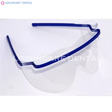 LOSUNCARE 2 комплекта зубные лицевые защитные очки 2 рамки 2 пленки Анти-Туман Маска пластиковая защитная Крышка маска
