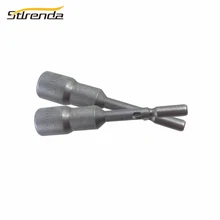 Stlrenda 5 шт. Магнитная отвертка гнездо набор Шестигранная гайка сеттер с шестигранной головкой рукав 1/" 6,35/4/5,5/6/7/8 мм S2 Сталь 65/60 мм Длина