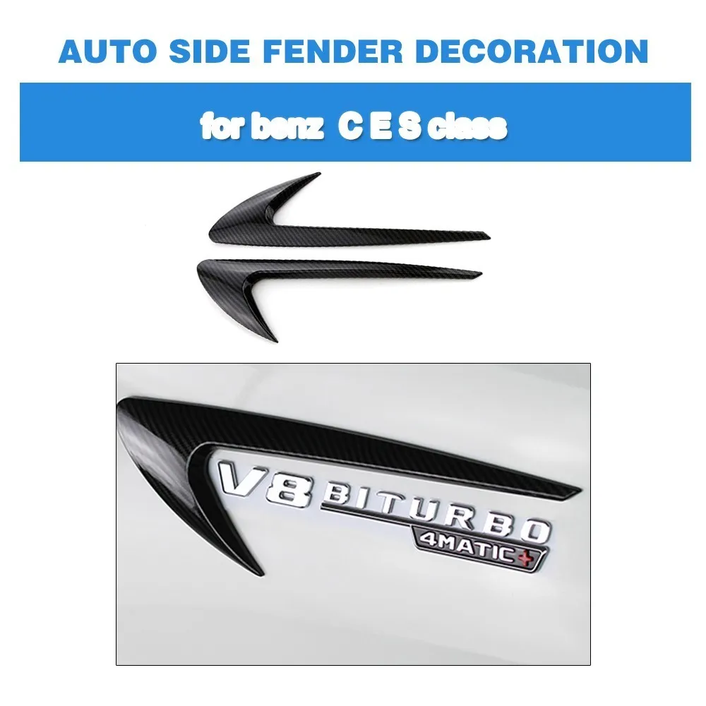 

Car Vent Fender Trim For W213 E400 E300 E43 E63 Emblem Badge Sticker Decoration for Mercedes BENZ E Class 2017 2018 2019