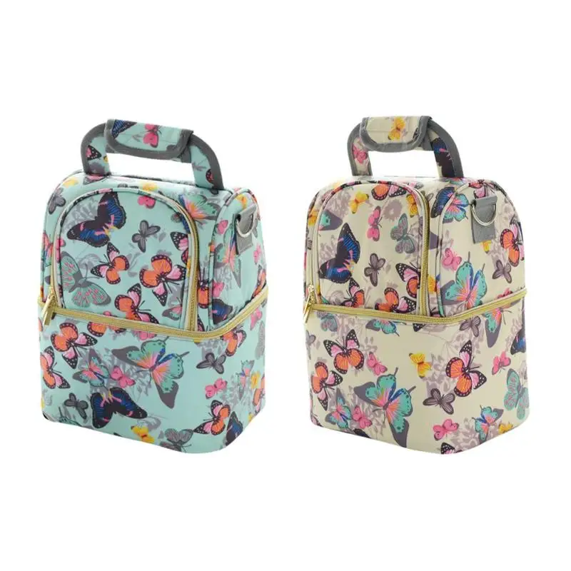

1pcs Mommy Bag Large Thicken Insulation Milk Butterfly Diaper Storage Bags Set Mother Large Capacity Travel Nappy Backpacks