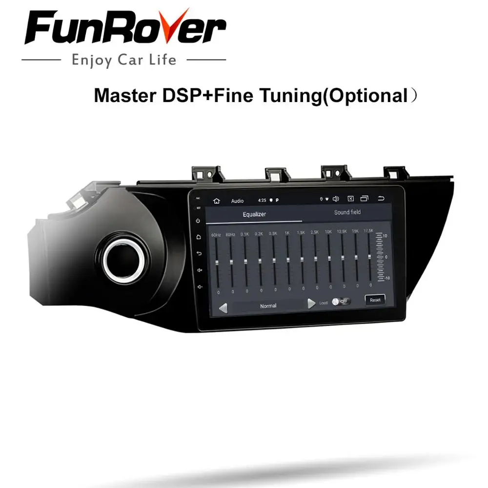 Best FUNROVER android 9.0 2.5D+IPS car dvd multimedia player For Kia Rio 4 K2 2017 2018 radio gps navigation system navi autoradio BT 3