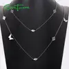 SANTUZZA-collier papillons géométriques pour femmes, collier multicolore de cristal scintillant, 110CM, à la mode, bijoux en émail fait à la main ► Photo 2/6