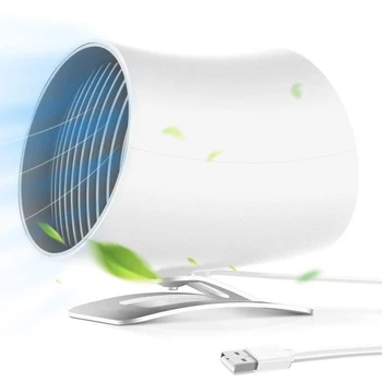 

LICE Personal USB Fan - Portable Mini Table Desk Fan With Double-blades Touch-Control Adjustable Whisper Cooling Fan Desktop P