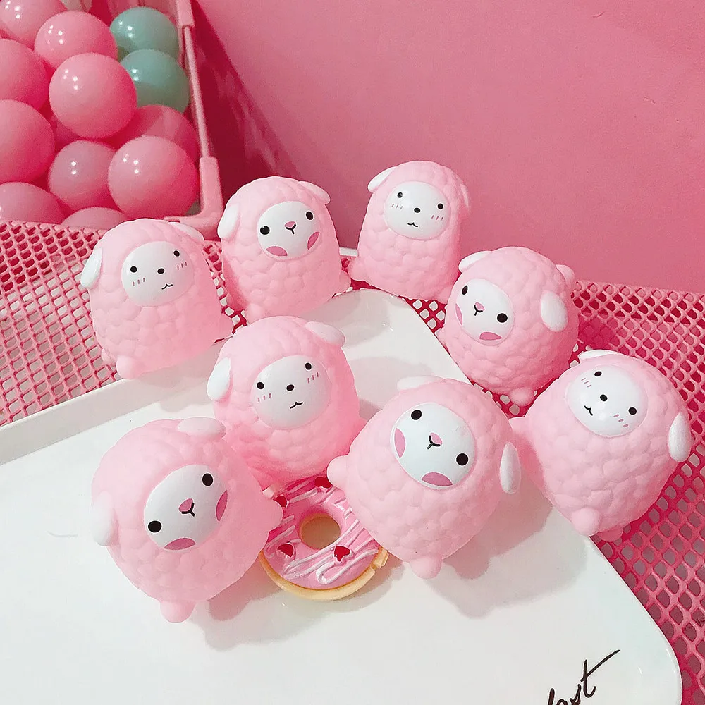 

Cute pink spoof vent toy little sheep pinch called venting decompression toy