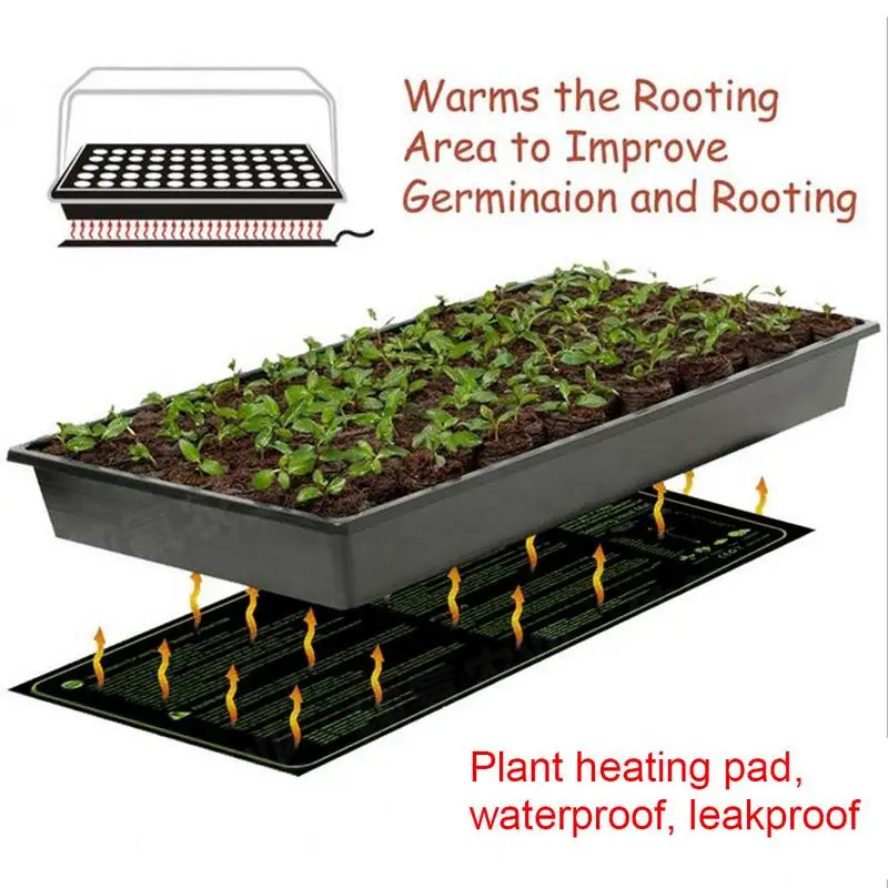 ЕС/США плагин растительный нагревательный коврик растительное прорастание семян расширение клон пусковая площадка водонепроницаемый теплый гидропонный нагревательный коврик