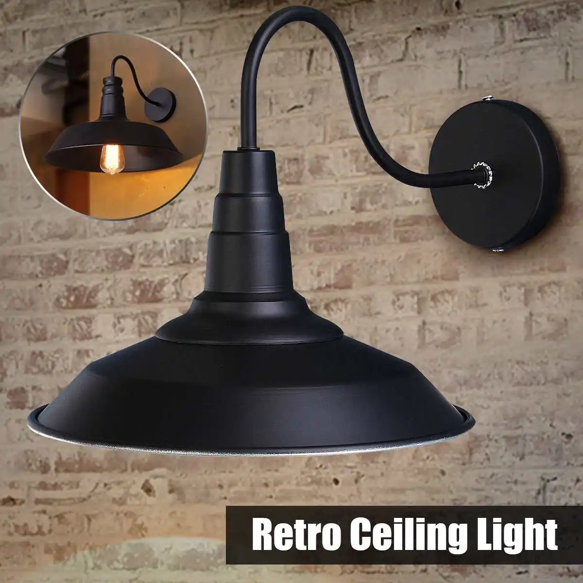 

110V/220V Vintage Industrial Wall Lamps Sconce Metal Iron Retro Light Lamp pendant light for Home Kitchen Bar Loft Garden