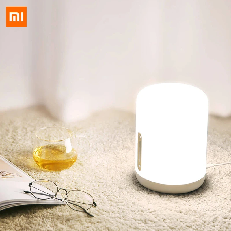 Xiaomi Йи светильник Mijia прикроватная лампа 2 Smart APP Управление сенсорный выключатель версия RGB светодиодный ночной Светильник умный дом xiaomi ночной Светильник