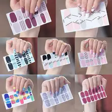 Allfinger מדבקת קוריאני עמיד למים עמיד ילד נייל הסביבה מדבקה נייל מדבקת מים העברות מדבקות DIY אמנות ציפורן 40(China)